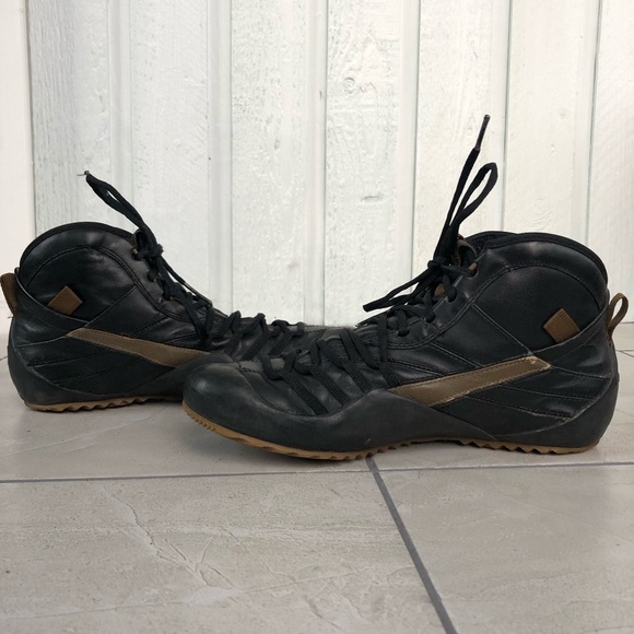 Black & brown leather Pumas for men - Picture 4 of 6